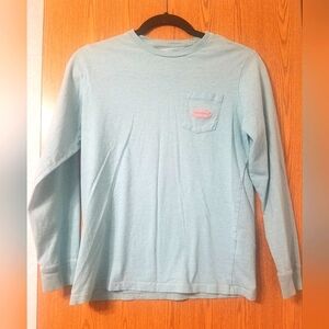 Vineyard Vines Light Blue Long Sleeve Shirt Size Medium